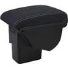 MAMXVKVZEU Per Kia Per Soul 2009 2010 2011 2012 2013 2014 Interno Auto Bracciolo Scatola Stoccaggio Console Centrale Stoccaggio USB Bracciolo per auto(Pelle artificiale W)