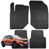 W-Parts TAPPETI - TAPPETINI IN GOMMA 3D TPE NERI PER PEUGEOT 2008 dal 2019 in poi