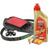Generico KIT TAGLIANDO OLIO CANDELA FILTRO ARIA CINGHIA RULLI compatibile con HONDA SH 125 150 2017 2018 2019