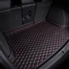 RuiYiL Auto Pelle Tappetini Bagagliaio per VW VW Taigo/Taigo R-Line SUV, Personalizzati Baule Fodera Protezione Tappetino Antiscivolo Impermeabile Accessori,D/Black And Red