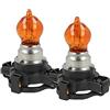 CARALL 2 Pezzi di Lampade Alogena 12V Per Auto (PY24W 12V 24W Arancione)