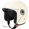 Arroopu Caschi Motocicletta - Casco Moto Mezzo Viso,Equipaggio Protettivo Corsa con Visiera per Scooter Sportivo - Per Pendolarismo Avventura all'Aperto Scooter e Sportbike