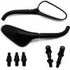 IVYARD Specchietti retrovisori per moto, Specchi Retrovisori Compatible with Moto Golf Club Compatibile Con HON-DA Compatibile Con Ha-Rley (Color : Black mirror screw)