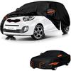 generico Telo copriauto esterni Compatibile con KIA Picanto 2003-2026,antivento,antipioggia,antineve,antisole impermeabile,protezione per tutte le stagioni (black orange)