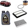 OP Kit tagliando 3 filtri + 5L olio 5W-30 IPC LS compatibile con Nissan qashqai ii 1.2 DIG-T Benzina 2013+