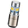 Ruiandsion BA20D - Lampadina LED per fari moto, 6-24 V, super luminosa, chipset 5730 12SMD, lampadine H6 per fari moto con abbaglianti anabbaglianti, colore: giallo