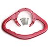 Zilimontt Maniglia per serbatoio carburante moto, barra di presa per passeggero, impugnatura per passeggero, bracciolo CNC in lega di alluminio per CBR600RR CBR900RR CBR1000RR CB1000R CB600F (rosso)