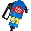 AMUR Pompa a manovella, pompa di trasferimento, pompa a leva manuale, a batteria per diesel, acqua, AdBlue®, pompa per fusti di olio, pompa diesel, olio motore, pompa di benzina (Universal Hand Pump 500)