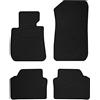 M MOTOS MOTOS Strike Tappetini auto Velours per auto destinato a BMW Serie 3 E92 2006-2011 - Standard, Tessuto, Nero tappetino auto - Provate un nuovo comfort di guida con un set di tappetini in velluto