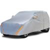 KV-OOGG Telo Copriauto Compatibile Con Ford Kuga 2024-2025, Telo Protettivo Antipioggia E Antivento Per Tutte Le Stagioni(Silver)