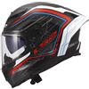 LS2, Casco Moto Integrale DRAGON SUBIC White Blue Red, XXS