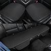 Generic Coprisedili per auto in viscosa traspirante e antiscivolo, antiscivolo, per l'estate, traspiranti e rinfrescanti (nero, set completo)