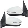 GLBLPEXELR RETROVISORE DESTRO Per Hyundai Per I20 MK2 GB IB 2015-2020 5 Pin Specchietto Retrovisore Laterale Montaggio Manuale Accessori Per Auto Pieghevoli(1 pair Primer White)