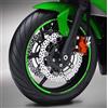 Grafic adesivi cerchi ruote moto strisce adesive per moto adesivi cerchi moto GP STYLE Adesivi per CERCHIONI MOTO (VERDE NINJA)