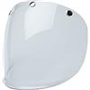 Bell Custom 500 - Visiera di ricambio per casco retrò, 3 bottoni a pressione, colore: trasparente
