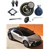 D'ANGELO 1988 Kit Ruotino di Scorta 18 compatibile con Toyota C-HR con Cric, Chiave, Vite, Guanti e Sacca