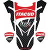 Generico TANK PAD Paraserbatoio RESINATO 3D +2 SCUDETTI compatible Ducati Corse in OMAGGIO - COMPATIBLE MOTO MONSTE 696-796-1100
