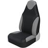 SRQORT Protezione Sedile Coprisedili Per Auto Stile Secchio Anteriore 2 Pezzi Universali Per Citroen Per C1 Per Auto Camion SUV Protezione Del Sedile Coprisedili(1pc GRAY)