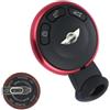 TEKLIGHT Kit Riparazione Chiave Slot FOB Shell VARI COLORI + batteria VL2020 / ML2020 Ricaricabile+ Logo non Originale per BMW Mini Cooper R56 3 Tasti (COVER ANELLO ROSSO + BATTERIA VL2020)