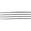 QUARKZMAN 24 6x10.6mm Auto Parabrezza Tergicristallo Lama Ricarica Striscia Nero - 4pz