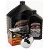 GZM Kit Tagliando Spectro Olio Motore 20W-50 + Primaria + Cambio + Filtro Olio Cromato x Harley Sporster dal 1984 ad oggi