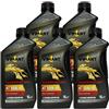 VIMANT Olio Motore 4T 10W-40, 5 Litri, 5x1L, 100% Sintetico, JASO MA/MA2, Per Motori a 4 Tempi, Moto e Scooter