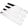 EVURU Copri maniglia porta, Misura for Vauxhall Misura for Opel Astra Mokka Corsa D Zafira B Insignia Meriva 1 set In Acciaio Cromato Maniglia Della Porta copertura Trim Stampaggio