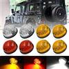 NSLUMO - Kit di aggiornamento con luci laterali, anteriori, posteriori, stop, lenti a LED colore ambra, bianco e rosso, 8 pezzi, 73 mm