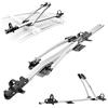 CHROMEMASTER AGURI ACUDA III | Portabiciclette, Portabiciclette da Tetto, Supporto Universale per Biciclette sul Tetto dell'auto, con Serratura | Capacità di Carico Fino a 20 kg | Struttura Leggera in Alluminio