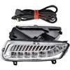 Sovxbgw Fanale Anteriore 6RD941062 2 Pezzi Fendinebbia A LED Per VW Per Polo 6R 2010 2011 2012 2013 2014 Paraurti Anteriore DRL Luci Di Guida Fari Fanali Anteriori(LED-wire)