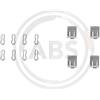 ABS All Brake Systems ABS 1055Q pastiglia freno kit accessori