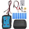 Generic Strumento di Pulizia del Tester di Iniezione del Carburante Test Completo Test del Doppio Iniettore 8 Adattatori per Materiale ABS Blu 12V Automobilistico