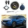 D'ANGELO 1988 Kit Ruotino di Scorta 17 compatibile con Skoda Kodiaq con Cric, Chiave, Guanti e Sacca 125/80R17