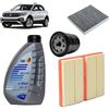 OP Kit tagliando 3 filtri + 4L olio Q8 0W20 per Volkswagen T-Cross 1.0 TSI 2018+