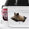 ROPEME 13CM creatività Adesivi per Auto Cinghiale Adesivo Grande Cinghiale Animali Cinghiali Decalcomania per Auto