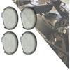 HDBUBALUS Moto 4 Pezzi di Ricambio In Stile Deuce Lente per Indicatori di Direzione Adatta per Harley Softtail Dyna Smoke