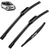 Autopixl Spazzole tergicristallo anteriori e posteriori compatibili con Renault Scenic 2 / Grand 2005-2009 Spazzole parabrezza parabrezza 262210