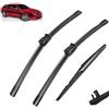 Autopixl Set di spazzole tergicristallo anteriori e posteriori compatibili con Alfa Romeo 159 2004-2011 Parabrezza Parabrezza Finestrino 22+18+13
