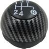 Awqmx Pomello Cambio Auto Per Fiat Per 500X (334) 2014-2020 Selettore Manuale Maniglia 5 Marce Pomello Del Cambio Ghetta Leva Del Cambio Maniglia Bastone Gaitor Leva Pomello Del Cambio(Carbon fiber)