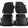 J&J AUTOMOTIVE Tappetini Auto in Gomma su Misura per Ford Focus 4 Dal 2018, Set da 4 Pezzi, Bordo Alto 4 cm, Antiscivolo, Inodore, Colore Nero