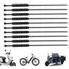 KMQRDZi 10 catene antiscivolo per pneumatici da moto, in nylon resistente al freddo, anti-scivolamento, per pneumatici, per moto, bicicletta, auto elettrica (nero)