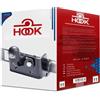 HOOK Gancio di traino rigido AHK compatibile con Opel Vivaro B Van 09.2014-2019 + kit elettrico universale a 7 poli