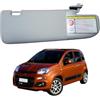 RAEM RICAMBI AUTO Aletta Parasole Grigia Destra per PANDA 312 dal 2012 in poi - Compatibile, Non Originale (Destra - Lato Passeggero)