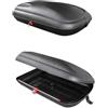 Ricambycar Box da tetto 320 litri aerodinamico per auto - carbon look - con chiusura centralizzata e chiusura anteriore