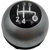 Eejghfwq Pomello Leva Cambio Per Fiat 500 5 6 Velocità Pomello Cambio Pomello Cambio Auto Styling Accessori Auto Pomello Cambiamento(Silver 5 Speed)