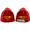 Diederichs Set di luci posteriori posteriori per Renault Twingo (C06) 09/1998-06/2004, in plastica, senza portalampada, colore: rosso