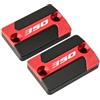 HMJDZ Accessori di protezione Accessori Moto CNC Freno Anteriore Serbatoio Fluido Olio Coperchio Della Tazza Per HONDA FORZA 350 NSS350 NSS 2018 2019 2020 2021 2022(Red)