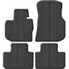 Gledring Tappetini in Gomma Compatibile con BMW X4 (G02) 2018- (Profilo T 4-Parti + Clip di Montaggio)