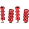 EIMSOAH Peg Cambio Moto, Peg Cambio Zigrinato Moto Antiscivolo Leva Cambio Leva Freno Pedane Pedale, Foro 6 Mm Pedane Freno Moto Poggiapiedi Pedale Universale per Pedane (Rosso)