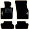 QUEMAR Tappetini Auto per MINI SE Full Electric, Bordo Beige, 2 Ricami | 2020-2023 / Kit Tappeti Moquette e Gomma su Misura / Set 2 Anteriori + 2 Posteriori / Ricami e Colori Personalizzati